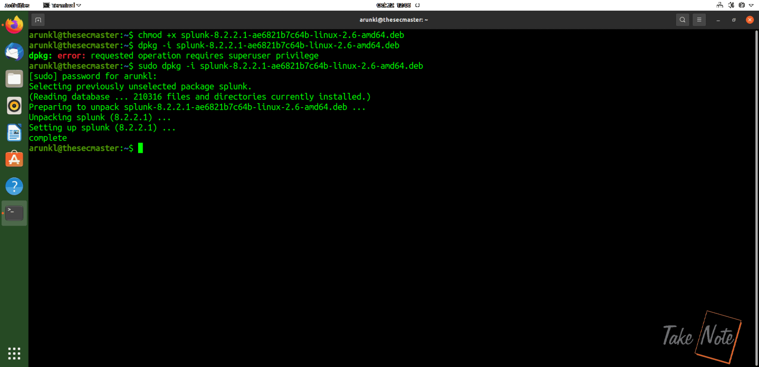 Install Splunk Enterprise on Ubuntu